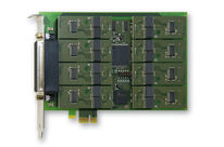 1- to 8-port serial interfaces, RS232, RS422, RS485, 20 mA CL, PCI-Express