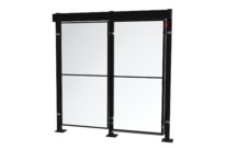 Automatic machine guard door