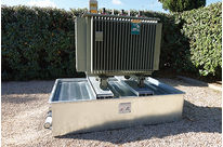 Fire suppression containment bunds for electrical transformers