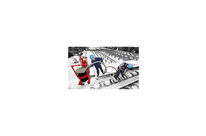 Trolley with tipping device