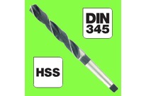 Tools : Metal Drill Bits - Forets HSS Taillés Meulés Queue Cône Morse Courts