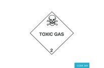 Class 2.3 (Toxic Gases) Hazard Labels (100mm x 100mm) - CODE 269