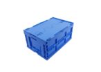 Folding box with attached lid on the long side : Falter 6428 DL blue