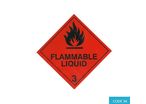 Class 3 (Flammable Liquid) Hazard Labels (100mm x 100mm) - CODE 34