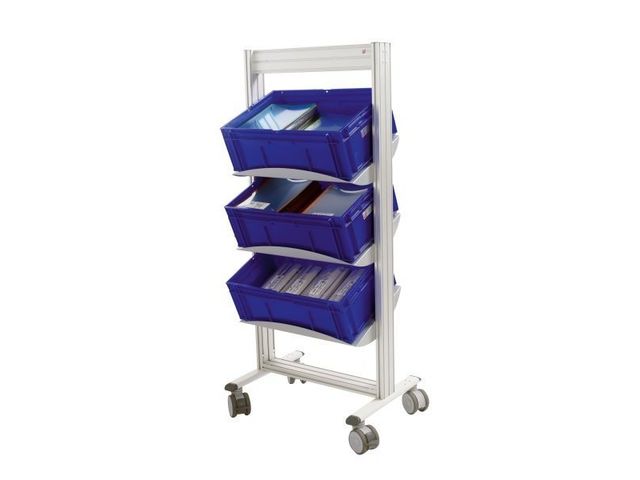 Mobile tray-holder trolley | LEANPOST 600
