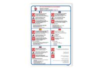 Consigne hôtel &amp;quot;en cas d’incendie ou d’accident&amp;quot;- 6 langues