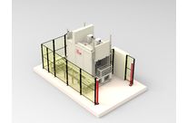 Horizontal tunnel with trays