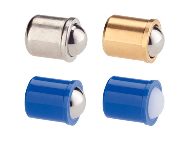 Spring Plungers smooth, with collar and ball - EH 22080