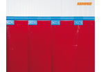 Welding protection strip, red: EN 1598