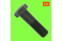 Fine Thread Screws : 125 Thread - Hex Head - Black 8.8 Steel, Partially Threaded, DIN 960 - 125 Thread