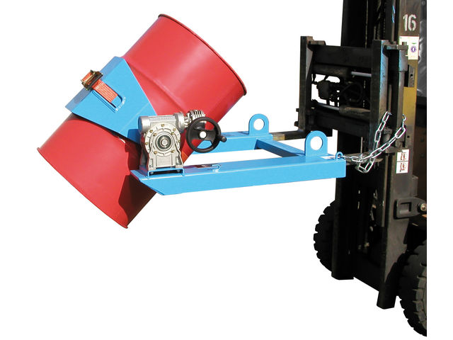 Drum tipper type FLEX, forklift truck attachment