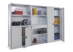 Galvanised shelving with Adaptiv steel sheet shelves | ManOrga