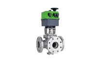 Type 4083 – Three-way ball sector valve with electric actuator