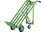 Single front swiveling axle trailer
