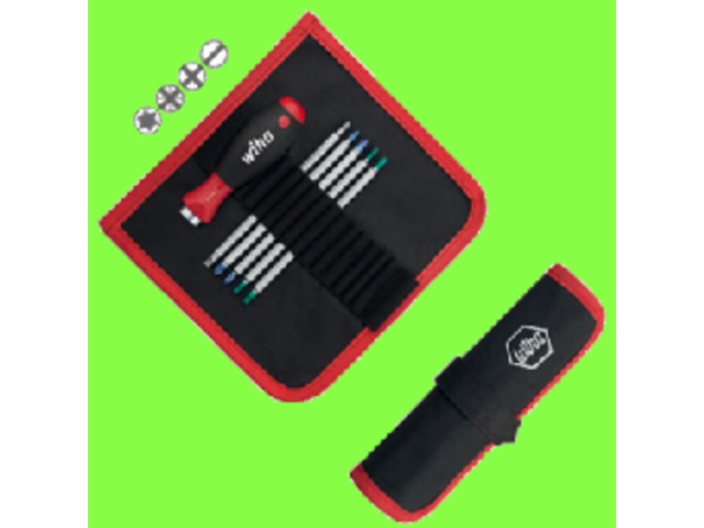 Wiha : WIHA- Systèmes à Lames Reversibles - Coffret SoftFinish Tournevis System 6 + Lames Réversibles - Jeu de Lames Réversibles SYSTEM 6 pour manche SoftFinish-6 pièces