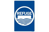 Refuge sign - Major flood hazards