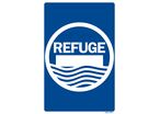 Refuge sign - Major flood hazards