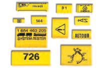 HELAVIA-TWIN markers with special print and protective film