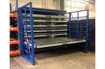 Metal sheet rack horizontal