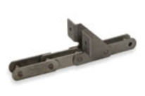 Trough conveyor chain for woodchips handling