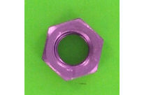 Nuts : Hex Nuts - Hex Nut, Hu, 0.8D - Hex Nut, Hu, Aluminium, DIN 934 - Blister pack of 5 Hex Nuts, P40 OA, Purple