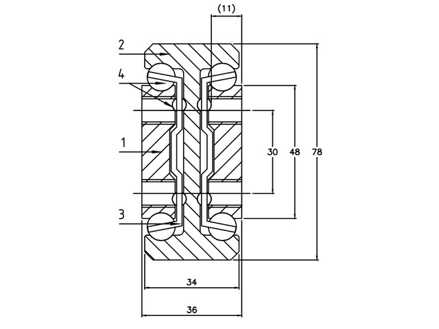 Slide total extention Stainless E1908