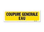 Indication sign "General water shutdown"