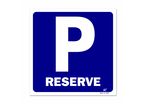 "Picto of reserved parking" signpost