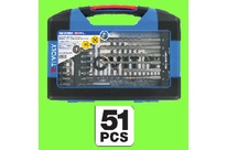 Tools : Coffrets d&amp;#039;Outillages - COFFRET 51 PIECES (FORETS - MECHES- EMBOUTS)