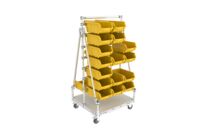 Louvered Panel Bin Trolley | CC 21181-03 