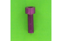 Hex Socket Screws : Hex Socket Round Head - Aluminium - Blister pack of 5 Hex Socket Round Head Screws, P60 OA Aluminium, Purple