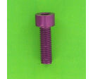 Hex Socket Screws : Hex Socket Round Head - Aluminium - Blister pack of 5 Hex Socket Round Head Screws, P60 OA Aluminium, Purple