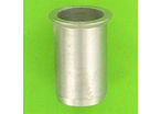 "Rivklés" Flush Nuts : Rivklés, Stainless Steel - Smooth Round Body - Countersunk, Open Body