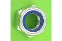 Fine Thread Screws : 150 Thread - Ecrou Hexagonal Autofreiné Nylstop Pas 150 Acier Z.Blanc