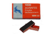 MINI 50 Coppered Staples - Box of 1000 Staples : Agmini501M