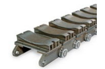 Coil transport chain for the steel industry