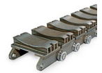 Coil transport chain for the steel industry