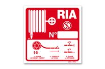 Fire-hose station instruction manual fire-fighting sign