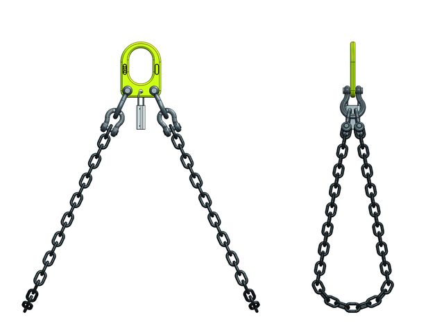 STAS Alloy chain sling - Double basket type