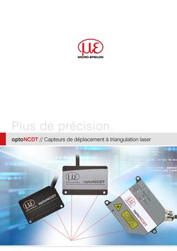 Laser displacement sensors (triangulation)