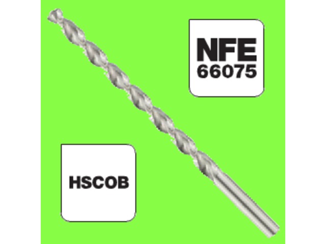 Tools : Metal Drill Bits - Forets HSCOB Taillés Meulés Cylindriques Extra Longs Type S