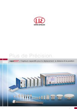 Capacitive sensors for displacement and position measurement