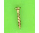 Wood Screws : Wood Screw, Countersunk Pozidriv Head - Wood and Chipboard Screw, Countersunk Pozidriv Head, Yellow Zinc Steel