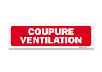 Ventilation cut-off warning sign