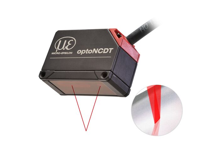 Smart laser sensor for shiny metallic objects | optoNCDT 1420LL