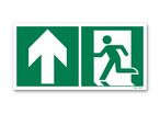 Left door climb picto evacuation sign