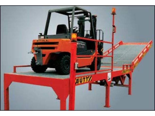 Stationary loading ramp