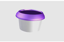 Round sealable injected plastic box for ice cream, pate, yogurt, dairy product…