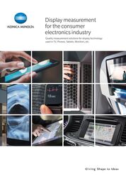 Display measurement for the consumer electronics industry