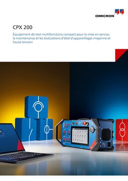 CPX 200 -  A compact multifunctional testing device for commissioning, maintenance and condition assessments of medium and high voltage assets.